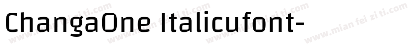 ChangaOne Italicufont字体转换